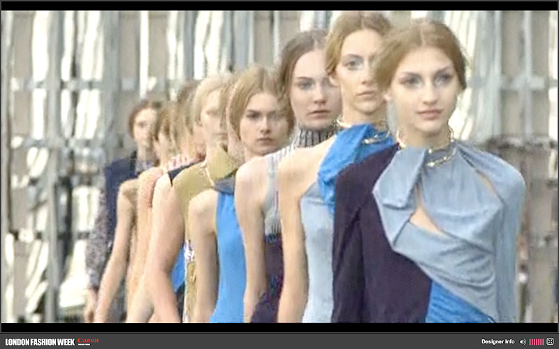 Peter Pilotto, Spring/Summer 2011, London Fashion Week, Screenshot