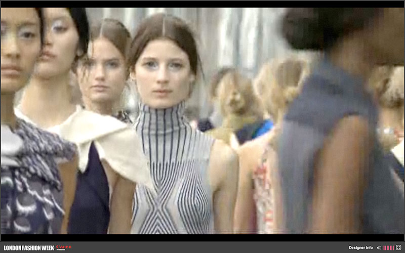 Peter Pilotto, Spring/Summer 2011, London Fashion Week, Screenshot